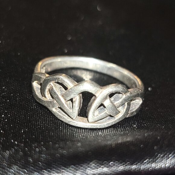 Celtic Knot Sterling Silver Ring Band Artisan Craft Quality Ring sz 6 - Picture 5 of 15